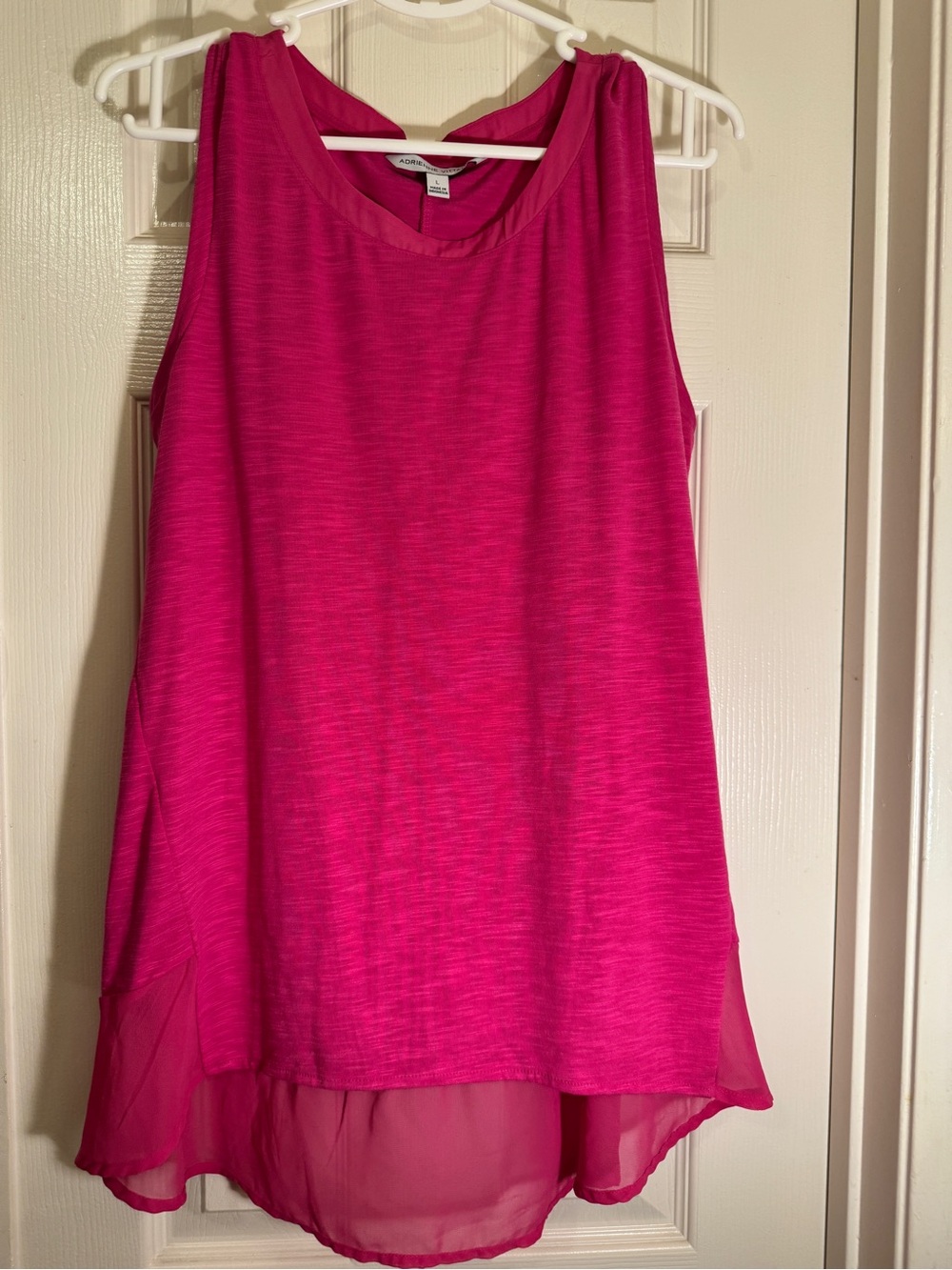 Adrienne Vittadini Bright Fuchsia Sleeveless Tank